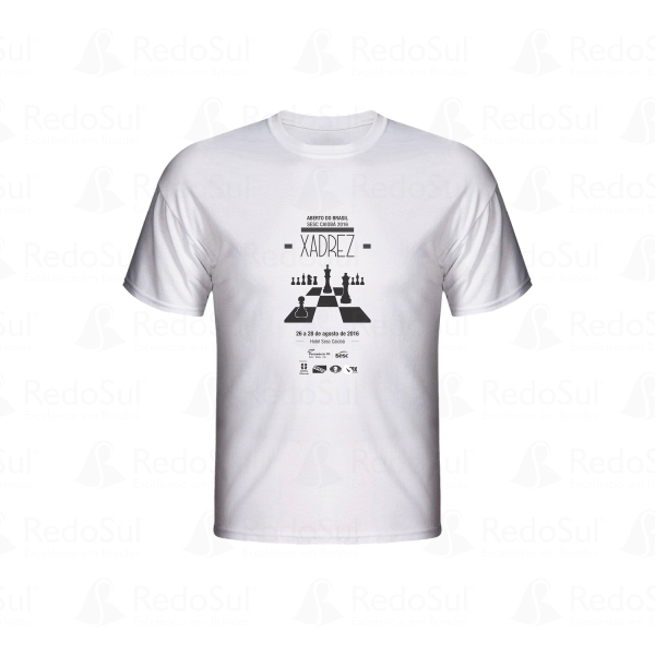 RD 890250-Camiseta Personalizada algodão na cor branca